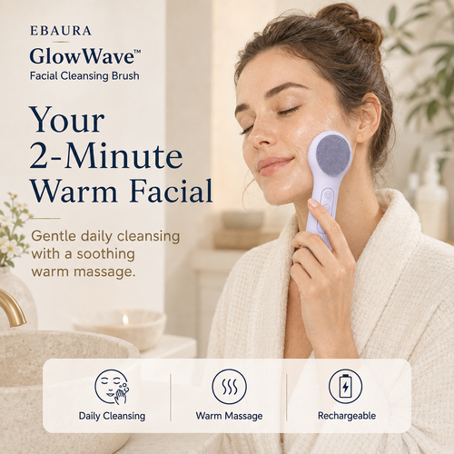 Ebaura GlowWave™ Facial Cleansing Brush