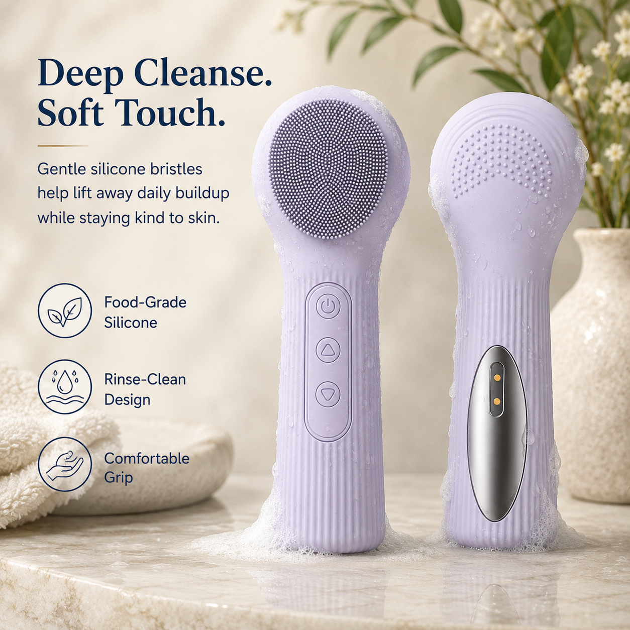 Ebaura GlowWave™ Facial Cleansing Brush