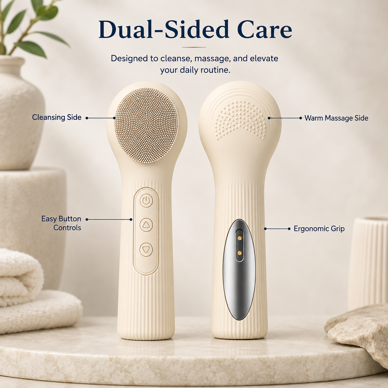 Ebaura GlowWave™ Facial Cleansing Brush
