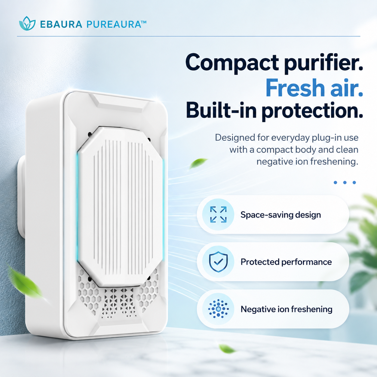 Ebaura PureAura™ Mini Air Purifier