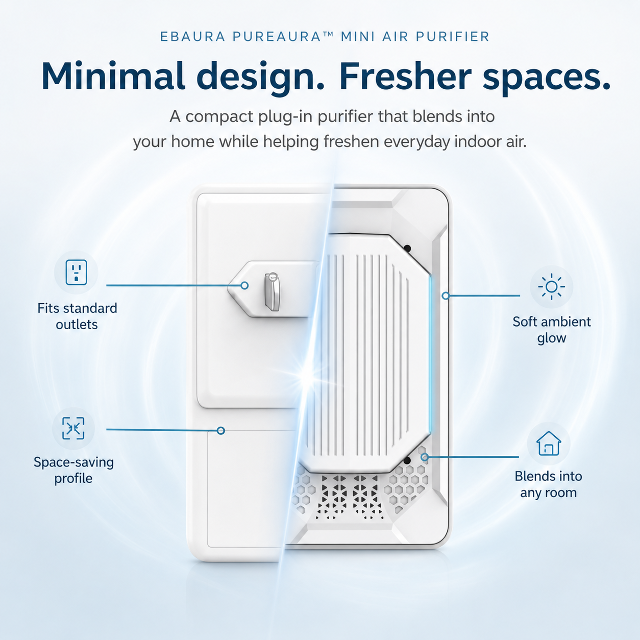 Ebaura PureAura™ Mini Air Purifier