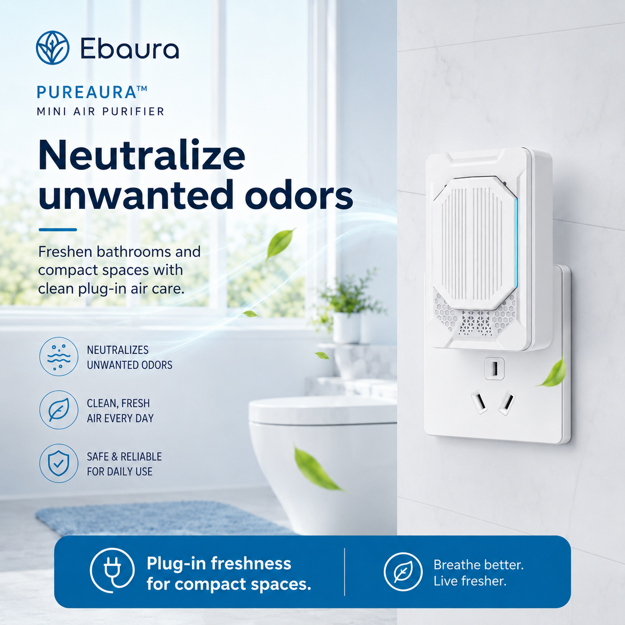 Ebaura PureAura™ Mini Air Purifier
